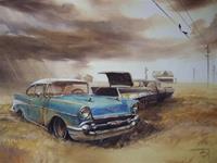 "'57 Chevys in a Storm"
