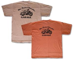 "Retro-Rider Motorcycle Pigment Dyed T-Shirt"