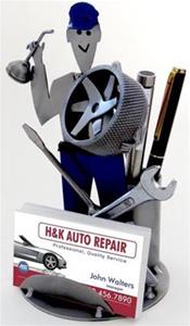 "Auto Mechanic Business Card Holder"