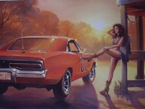 "Daisy Duke & General Lee"